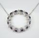 1.20 Ct Marquise Sapphire Diamond Necklace 925 Sterling Silver Jewelry Gift