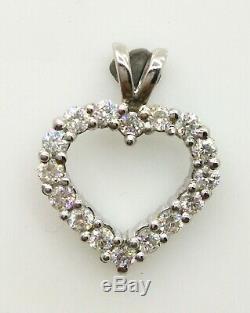 1.50 Ct G-H Moissanite Diamond 925 Sterling Silver Pendant womens jewellery Gift