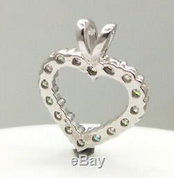 1.50 Ct G-H Moissanite Diamond 925 Sterling Silver Pendant womens jewellery Gift