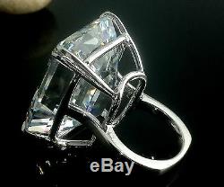 100ct Engagement Ring Inspired 925 Sterling Silver Ultimate Emerald Cut Gift New