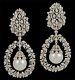 10ct Pearl Dangle Earring 925 Sterling Silver New Design Wedding Jewelry Gift