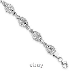 14k White Gold Bracelet Fancy Fine Jewelry Women Gifts Her