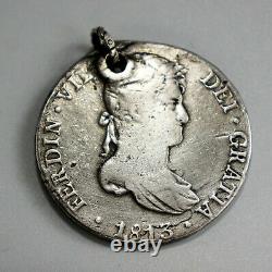 1813 Spanish 8-Reale Coin Pieces of Eight Unusual Gift or Pirate Earing