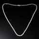 18Ct Round Moissanite 14K White Gold Plated Tennis Necklace Women's Jewelry Gift