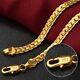 18K Gold & 925 Silver Figaro Chain Necklace Unisex Wedding Jewelry Gift