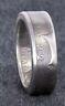 1922 90% Silver Peace Dollar Double Sided Coin Ring Sizes 12-22 Half Gift Men's