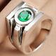 2.20ct Brilliant Cut Superhero Green Lantern Power 925 Sterling Silver Ring+gift