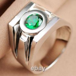 2.20ct Brilliant Cut Superhero Green Lantern Power 925 Sterling Silver Ring+gift