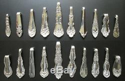 20 Vintage Necklace Pendants Silver Plate Antique Silverware Spoon Gift Idea Lot