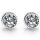 2Ct Round Moissanite Stud Earrings 14K White Gold Over Silver Valentine Gifts