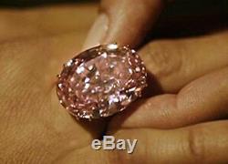 30 ct Cocktail Party Ring Solid 925 Sterling Silver Pink Oval Jewelry Gift Women