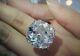 34 CT White Cushion Cut Cocktail Party Ring 925 Sterling Silver CZ Gift For Her