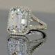 4.00 CT Moissanite White Emerald Lovely Engagement WEDDING GIFT Ring 925 Silver