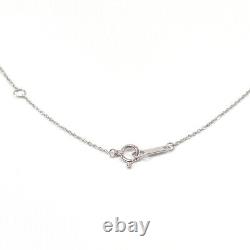4? Necklace K18 white gold diamond Women silver Jewelry gift