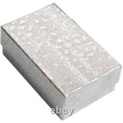 500 Silver Foil Cotton Filled Jewelry Gift Boxes