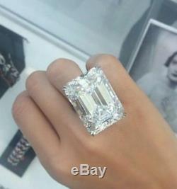80ct Engagement Ring Inspired 925 Sterling Silver Ultimate Emerald Cut Gift New