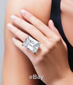 80ct Engagement Ring Inspired 925 Sterling Silver Ultimate Emerald Cut Gift New