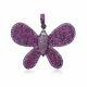 925 Silver Butterfly Pendant Pink Sapphire Ruby Gemstone Butterfly Jewelry Gift