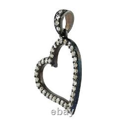 925 Silver Heart shaped necklace Pendant Wedding jewelry. Wife's necklace gift