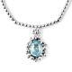 925 Silver Jewelry Gift Necklace for Women Cubic Zirconia CZ Size 20 Ct 2.8