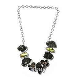 925 Silver Jewelry Gift Necklace for Women For Black Karelian Shungite Ct 137.8