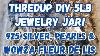 925 Silver Pearls U0026 Wowza Fleur De Lis Thredup Diy 5lb Jewelry Jar Unboxing Ga Bin Jewelry Sale