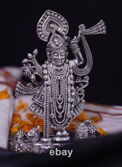 925 Silver Shrinath ji, Krishna, Nathdwara God, Jewelry, Oxidized Goodluck Gift