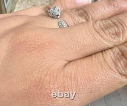 925 Silver White Gold Polish Women Panther Ring Wedding Gift Women Jewelry Gift