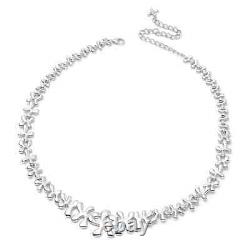 925 Silver for Necklace Women Jewelry Rhodium Plated Size 20 Valentine Gifts