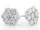925 Sterling Silver 1.50 Ct Round Simulated Diamond Stud Earrings Jewelry Gift