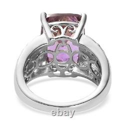 925 Sterling Silver AAA Natural Ametrine Citrine Ring Jewelry Gift Size 9 Ct 7.2