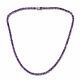 925 Sterling Silver Amethyst Tennis Necklace Gift Jewelry Size 18 Ct 31.4