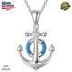 925 Sterling Silver Anchor Necklace Ocean Jewelry Gift for Women Anchor Necklace