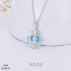 925 Sterling Silver Anchor Necklace Ocean Jewelry Gift for Women Anchor Necklace