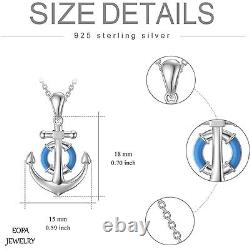 925 Sterling Silver Anchor Necklace Ocean Jewelry Gift for Women Anchor Necklace