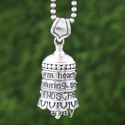 925 Sterling Silver Bell Pendant Religious Jewelry Best Christmas Gifts