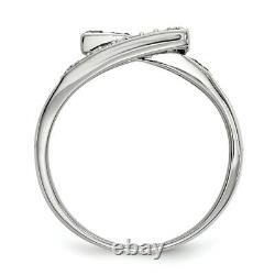 925 Sterling Silver Black Amp White Diamond Band Ring Fine Jewelry Women Gifts