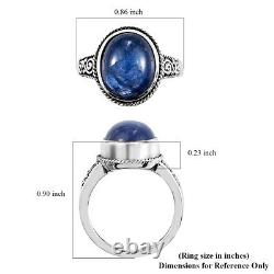 925 Sterling Silver Blue Tanzanite Solitaire Ring Jewelry Gift Size 6 Ct 6.1