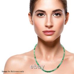 925 Sterling Silver Chrysoprase Beaded Necklace Women For Jewelry Gifts Ct 100