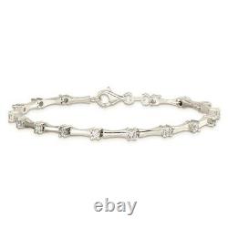 925 Sterling Silver Cubic Zirconia Cz Bracelet Fine Jewelry Women Gifts Her