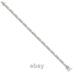 925 Sterling Silver Cubic Zirconia Cz Tennis Bracelet Fine Jewelry Women Gifts