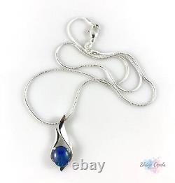 925 Sterling Silver Genuine Opal Necklace Pendant, Australian Opal, Jewelry Gift