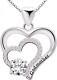 925 Sterling Silver Godmother Cubic Zirconia Pendant Necklace Jewelry Gifts Her