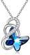 925 Sterling Silver Infinity Butterfly Necklace Crystal Jewelry Butterfly Gifts