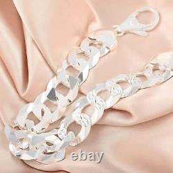 925 Sterling Silver Italian Bracelet Bridal Jewelry Gift for Women Size 9