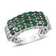 925 Sterling Silver Jewelry Cubic Zirconia CZ Emerald Ring Gifts Size 6 Ct 6.2