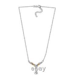 925 Sterling Silver Lab Created Moissanite Necklace Jewelry Gift Size 18 Ct 1.3