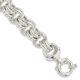 925 Sterling Silver Link Bracelet Chain Fancy Fine Jewelry Women Gifts Her