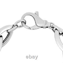 925 Sterling Silver Link Bracelet Jewelry Gift for Women Size 7.5