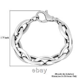 925 Sterling Silver Link Bracelet Jewelry Gift for Women Size 7.5